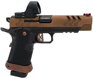 Kimber 3500055 2K11 Target (OI) 9mm 20+1 5" High Polished w/ Coyote PVD, Brush Polish Flats w/ DLC Coating Stainless Steel Slide Aluminum Grip