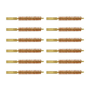 Brownells Special Line Dewey Brush, Bronze, .38 Caliber Rifle, 12 Pack