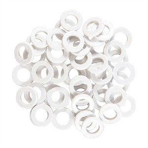Uncle Mike'S Swivel Stud Spacers White 50 Pack