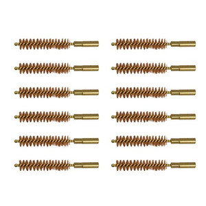Brownells Special Line Dewey Brush, Bronze, .45 Caliber Rifle, 12 Pack