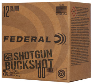 Federal Ammunition Buckshot 12Ga 2.75 9P #00 25/10