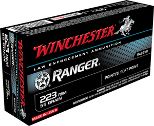 Winchester Ammo RA223RY 223Rem 55gr Pointed Soft Point 20 Per Box/50 Case