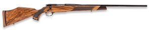 Weatherby MDX01N222RR4T Mark V Deluxe Varmintmaster 22-250 Rem 24" Threaded Barrel, Drilled & Tapped Steel Receiver, Monte Carlo High Gloss Walnut Wood Stock