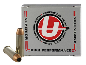 Underwood Hunting & Self Defense Handgun Ammunition .44 Rem Mag 240gr JHP 1500 fps 20/ct