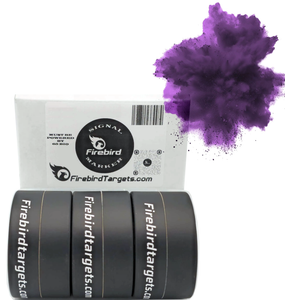 Firebird USA Signal Marker Moving Trajectory/Static Purple Universal Firearm 65mm 3 Pack