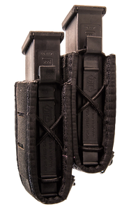 High Speed Gear 41PS02BK Taco Double Duty Staggered Black Nylon Laminate, Pistol
