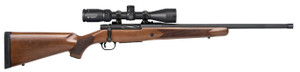 Mossberg 28242 Patriot w/Optic Full Size 400 Legend 4+1 20" Matte Blued Threaded Barrel, Matte Blued Drilled & Tapped Receiver, Walnut Fixed Stock, Vortex Crossfire II 3-9x40mm Scope, Right Hand