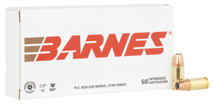 Barnes Bullets 32516 9mmLuger 124gr Sierra Jacketed Hollow Point 50 Per Box/10 Case