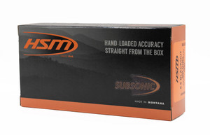 Hsm Ammunition Subsonic 8.6Blk 300Gr Hp Bt 20/25