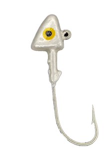 Head Hunter Shad Heads 3/4 Pearl 3ct