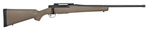 Mossberg 28253 Patriot Predator Full Size 22-250 Rem 5+1 22" Matte Blued Fluted Threaded Barrel, Matte Blued Stainless Steel Receiver w/Picatinny Rail, Flat Dark Earth Fixed Synthetic Stock