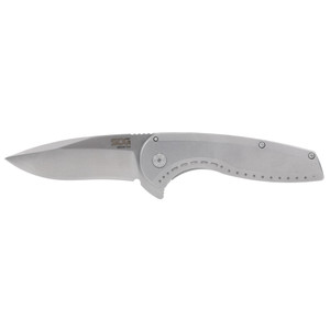 SOG Knives Aegis FLK 2.0 Folding Knife 3-1/4" Drop Point Blade Silver Blister