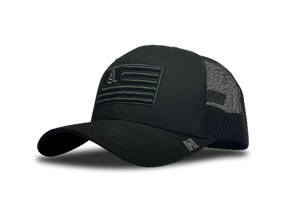 Hornady Gear 33290 Trucker Black Gadsden Flag