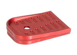 Timber Creek Outdoors GL43XMFPR Glock 43X Magazine Floor Plate Red Aluminum