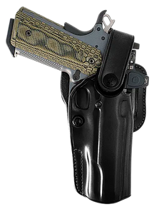Galco APO226RB APO Strongside/Crossdraw OWB Black Steerhide Fits Glock 19 Gen 1-5 Belt Holster Mount Right Hand