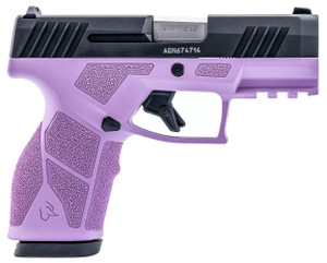 Taurus 1-GX2931LP-10 GX2 9mm Luger 10+1 3.37" Matte Stainless Steel Barrel, Matte Black Serrated Stainless Steel Slide, Light Purple Polymer Frame w/Picatinny Rail, Polymer Grip