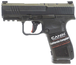 Canik HG7884CA-N Mete MC9L *CA Compliant 9mm Luger 10+1 3.18" Black Steel Barrel, Black Nitride Steel Serrated Slide, Black Polymer Frame w/Picatinny Rail, Interchangeable Backstrap Grip