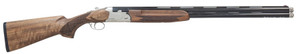 Pointer REXFT912BSW12 FT912 Field Trek Full Size 12 Gauge Break Open 3" 2rd 28" Black Over/Under Vent Rib Barrel, Silver Steel Receiver, Fixed Walnut Stock, Ambidextrous