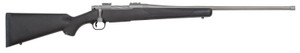 Mossberg 28245 Patriot Full Size 6.5 PRC 4+1 24" Stainless Cerakote Fluted Threaded Barrel, Drilled & Tapped Stainless Cerakote Receiver, Black Fixed Synthetic Stock