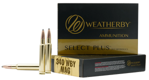 Weatherby H340225IL Select Plus 340 Weatherby Mag 225 gr Hornady Interlock 20 Per Box/ 10 Case