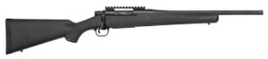 Mossberg 28227 Patriot Carbine 22-250 Rem 5+1 18" Matte Blued Threaded Bull Barrel, Matte Blued Picatinny Rail Receiver, Black Fixed Synthetic Stock