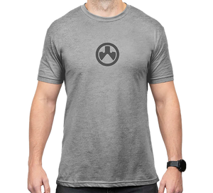 Magpul MAG1115-041-2XL Icon Logo Stone Gray Heather Cotton/Polyester Short Sleeve 2XL