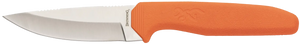 Browning 3220554 Sharp Ridge Skinner 3.50" Fixed Drop Point Plain 8Cr13MoV SS Blade, Orange Anti-Skid Rubber Handle