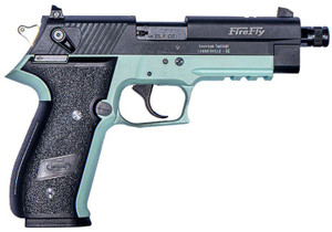 GSG GERG2213TFFMA FireFly 22 LR 13+1 4.90" Black Threaded Barrel, Aluminum Serrated Slide, Mint Aluminum Frame w/Picatinny Rail, Textured Grip