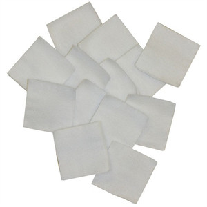 Brownells Square Cotton Patches, 1.375'', .22-.270 Caliber, 1000 Pack