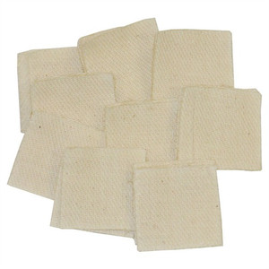 Brownells Heavy Duty Square Cotton Patches,1.375''/.22/.270Cal, 1000 Pk