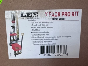 Lee Precision Six Pack Pro Kit 9mm Luger Steel Works With Most Handgun Cases DEMO/USED