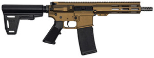 GLFA 223 Wylde Braced Pistol .223 Wylde 30rd Magazine 7.5" Stainless Steel Barrel Bronze Finish