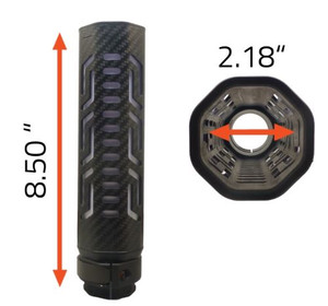 Lancer Suppressor Cover 8.5" 2.18"Lancer Lch5 Carbon Fiber