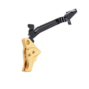 Tyrant Cnc Itts Trigger W/Trigger Bar For Glock G3/G4 Gold/Gold Screw