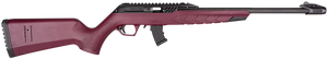 Derya TM22.STAN.BC.18 TM22 Standard Full Size 22 LR 10+1 18" Black Target Barrel Black Cherry Adjustable Polymer Stock