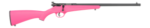 Savage Rascal F-SR 22 LR 1rd 16.13" Matte Black Single Shot Threaded Barrel, Pink Synthetic Stock, Right Hand