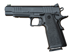Tisas 1911 Duty 9 DS Handgun 9mm Luger 18rd Magazines(2) 5" Barrel Titanium Firing Pin Black w/Rail