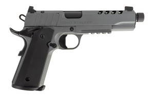 TISAS ARMS 1911 Night Stalker SF 10 Handgun 10mm 8rd Magazine 5" Threaded Barrel Cerakote Grey with Black Grips