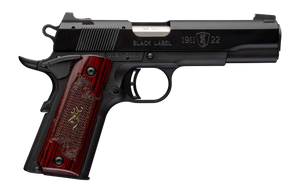 Browning 051069490 1911 Black Label Medallion Full Size Frame 22 LR 10+1 4.25" Matte Stainless Barrel Black Anodized Aluminum