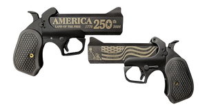 Bond Arms 250th Derringer .45 Colt/410 ga 2rd Capacity 4.25" Black Barrel Black Cerakote Finish B6 Extended Grip