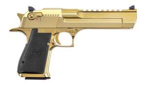 Magnum Research DE44ZNG Desert Eagle Mark XIX 44 Mag 7+1 6" Picatinny Rail Barrel Gold Zirconium Nitride Serrated Slide & Frame