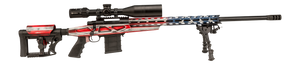 Howa HCRA25CRUSAMDT 1500 w/Optic 25 Creedmoor 10+1 24" Threaded Barrel American Flag Cerakote Steel Drilled Tapped Receiver