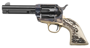 Taylors & Company 1873 Stag Grip Handgun .357 Mag/.38 Spl 6rd Capacity 4.75" Blued Barrel Stag Grip Case Hardened