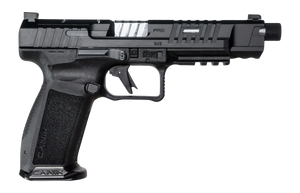Canik HG7068-N Mete SFx Pro Full Size 9mm Luger 20+1 5.74" Chrome Plated Threaded Barrel Black Steel Optic Ready/Serrated Slide