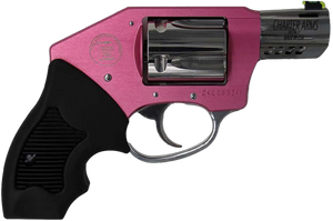 Charter Arms Off Duty Coyote Handgun .380 ACP 5rd Capacity Pink Frame with 2" Stainless Ported Barrel