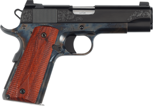 Dan Wesson 01779 Heirloom 2024 45 ACP 8+1 4.25" Stainless Steel Barrel Blued Serrated Carbon Steel Slide Black Steel Frame