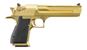 Magnum Research DE44CAG Desert Eagle Mark XIX *CA Compliant 357 Mag 9+1 6" Accessory Rail Barrel Gold Zirconium Nitride Serrated