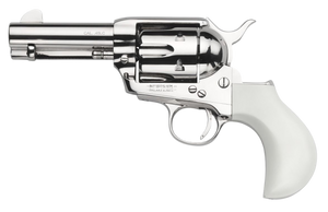Taylors & Company TC9 1873 Single Action Handgun 9mm Luger 6rd Capacity 3.5" Barrel Nickle Flattop Birdshead Ivory Grip