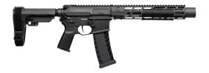 CMMG 94A68CD-AB Zeroed Banshee Mk4 9mm Luger 33+1 6.50" Black Nitride Threaded Barrel Black Armor Cerakote Aluminum Receiver