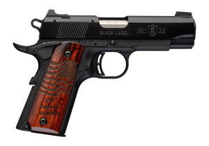 Browning 051072490 1911 Black Label Medallion 250 Compact Frame 22 LR 10+1 3.63" Matte Stainless Steel Barrel Black Anodized